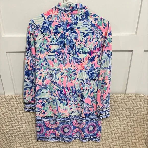 Lilly Pulitzer Women's UPF 50+ Skipper Popover Terry Dress Cabana Cocktail XS - Picture 7 of 7